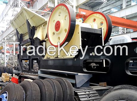 Large Capacity Stone Mobile Jaw Crusher for Sale