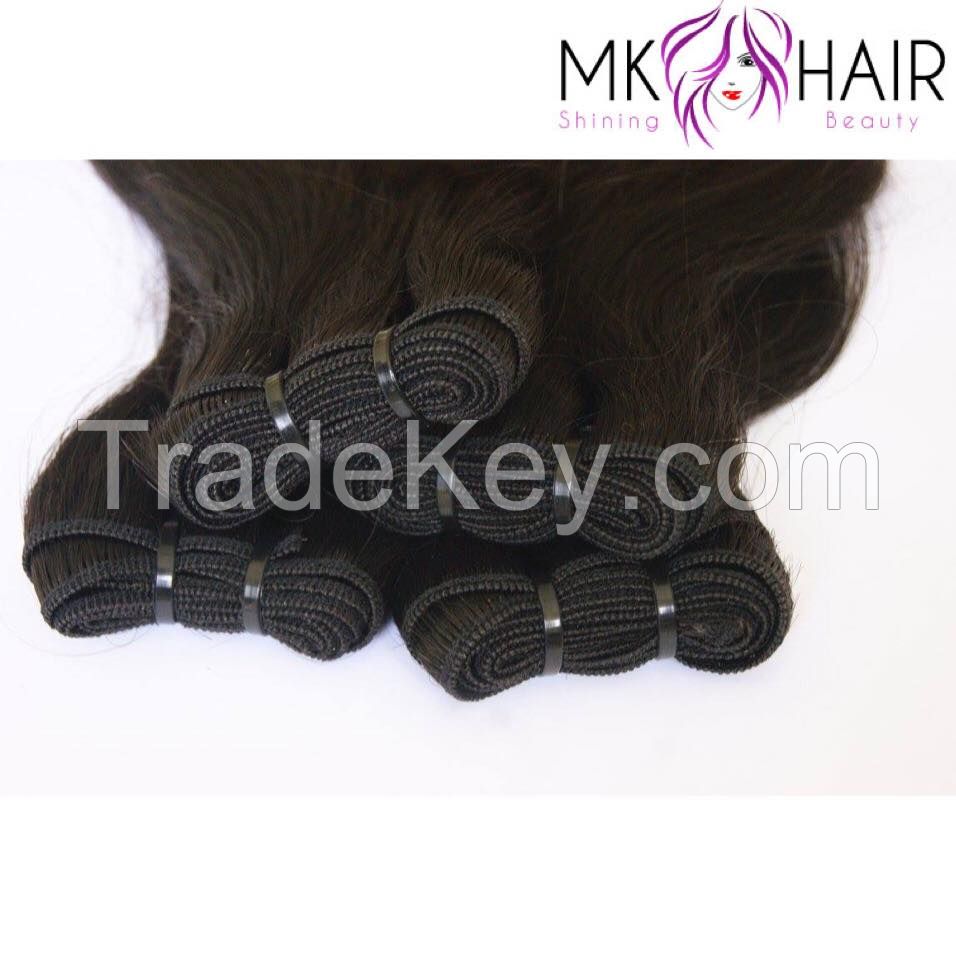 weft double drawn - black straight - 50cm