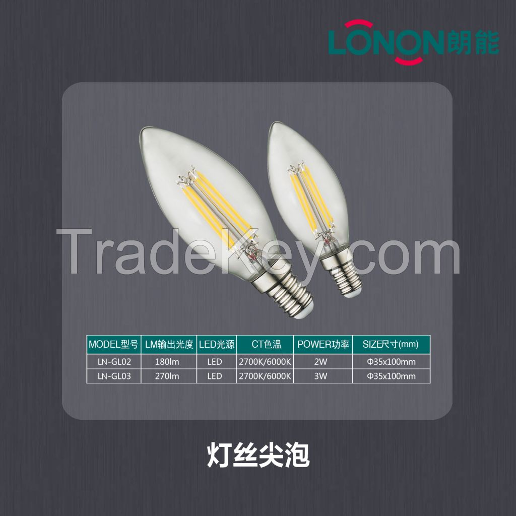 LONON LED Bulbs, LED Filament Bulbs