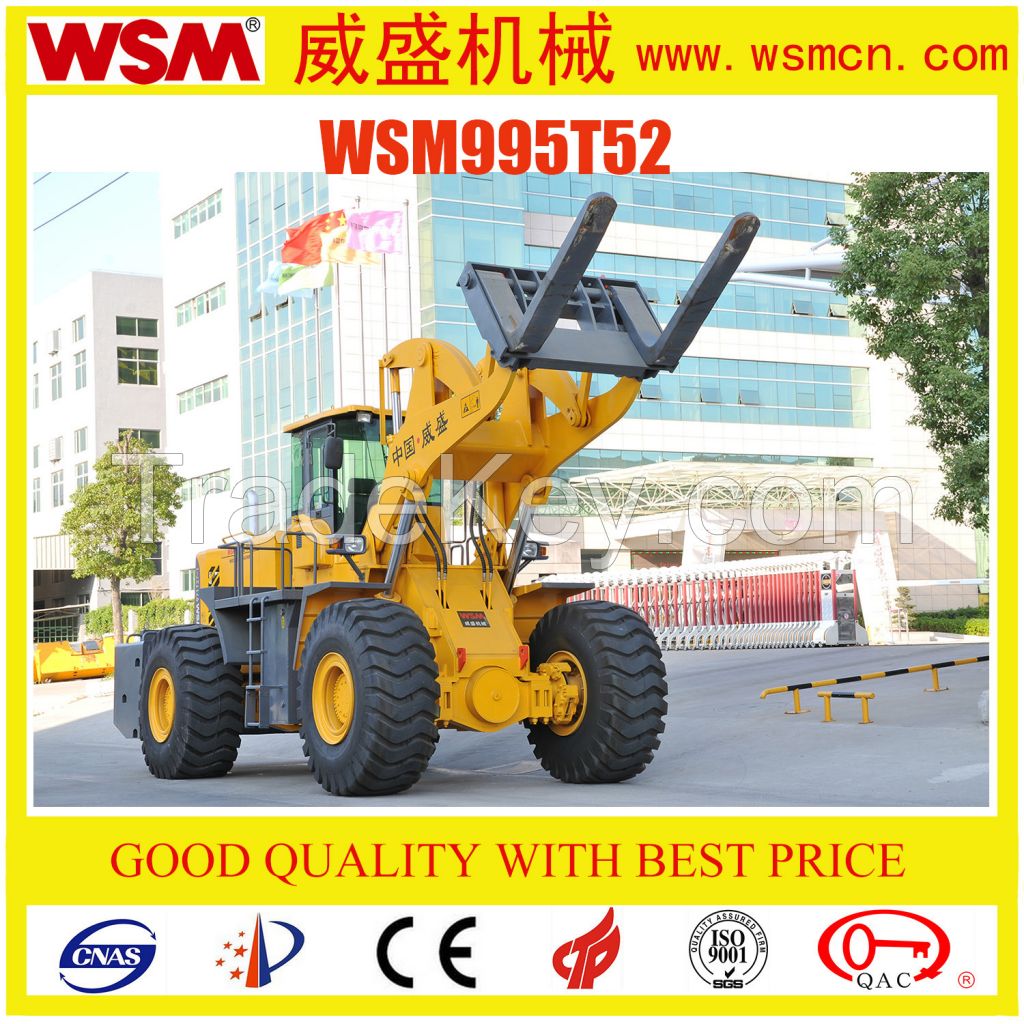 52 Tons The Biggest Wheel Loader in China for Block Mining with Ce