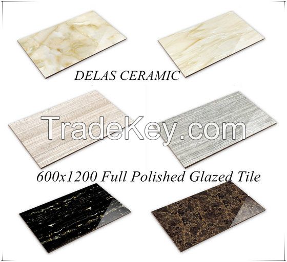 Foshan China Manufacturer Non-slip Living Room Ceramica Piso Polished Glazed Floor Porcelain Tile 600x900 600x1200mm 