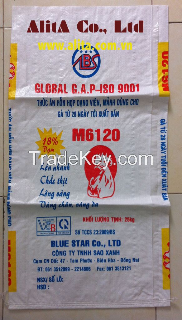 Animal feed bags