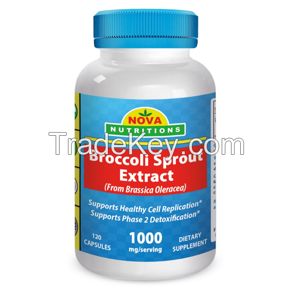 Nova Nutritions Broccoli Sprout Extract 1000mg/serving 120 Capsules