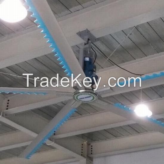 Whale fin design large ceiling fan for industrial use