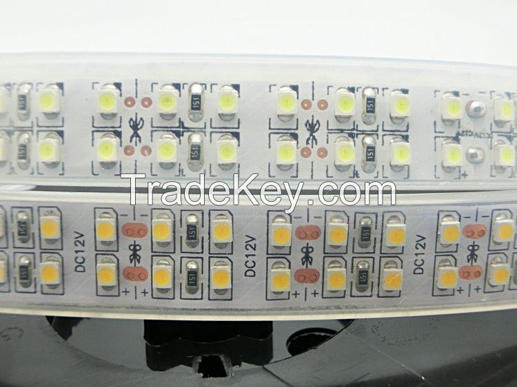 Waterproof SMD 3528 LED strip, IP65 12V flexible light 240LED/m, 5m1200LED, White, Warm White,