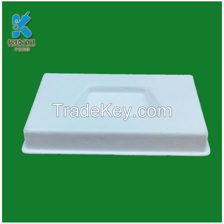 Eco friendly pulp molded tray packaging