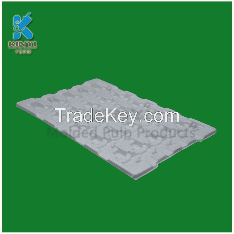 New design antistatic packaging pulp molded disposable paper pulp tray