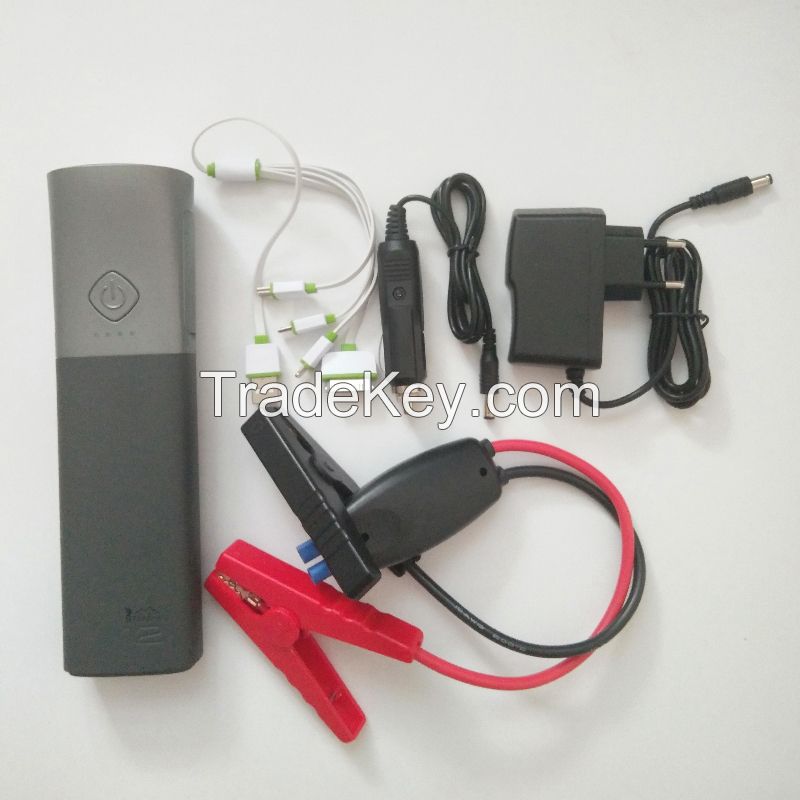 Portable Car Jump Starter Power Bank Torch Design