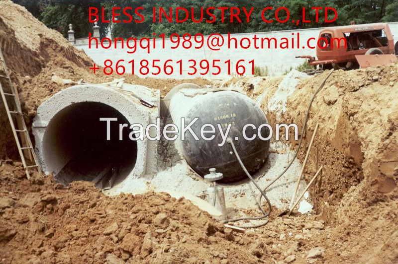 inflated formwork used for culvert and drainage construction