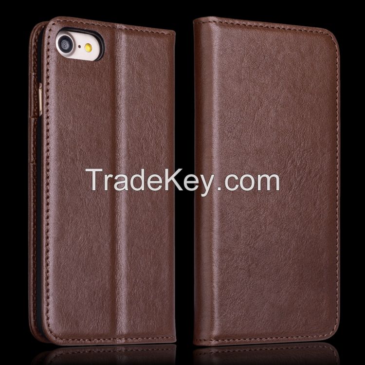 Book style wallet case for iphone 7 with card holder