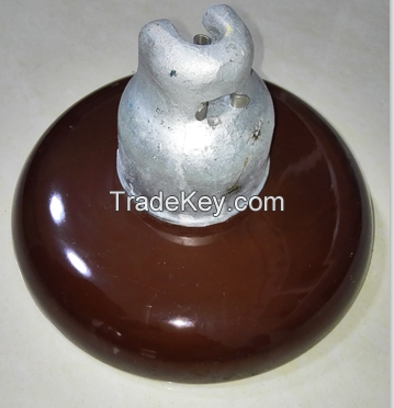 Disc suspension porcelain insulators