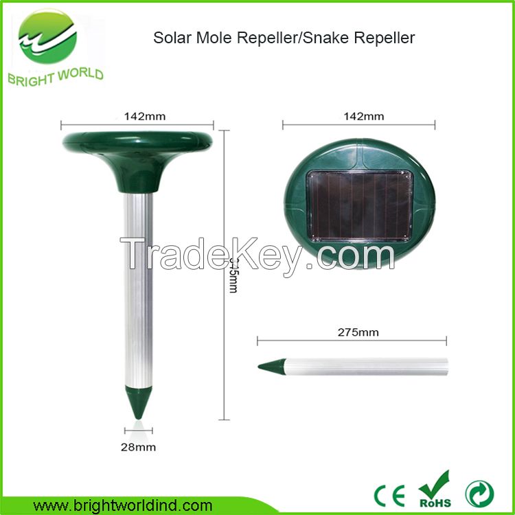 Bright World Pest Repeller Solar Mole Repeller 