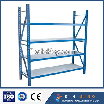 Warehouse Storage Medium Duty Pallet Rack System, Longspan Shelving