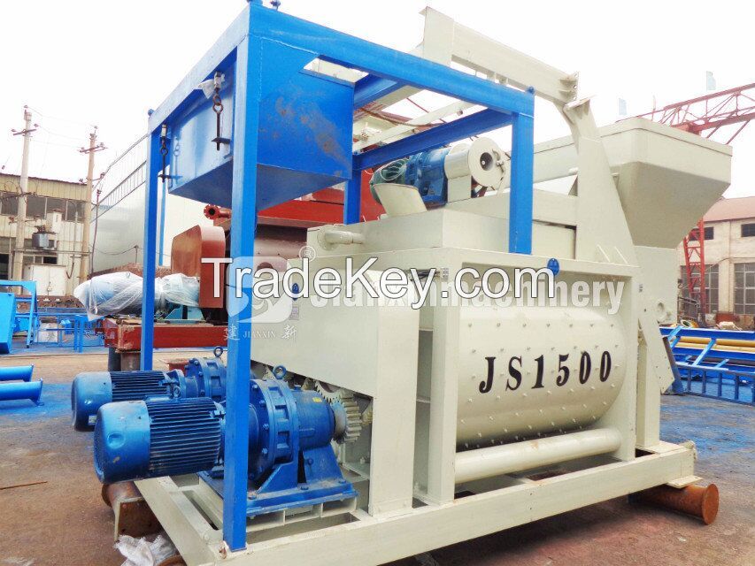 JS series 1500L good price good quality js1500 concrete batching plant