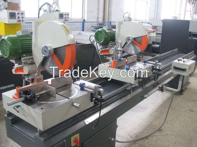 Precision Plastic Profile Window Frame Double Head Cutting Saw