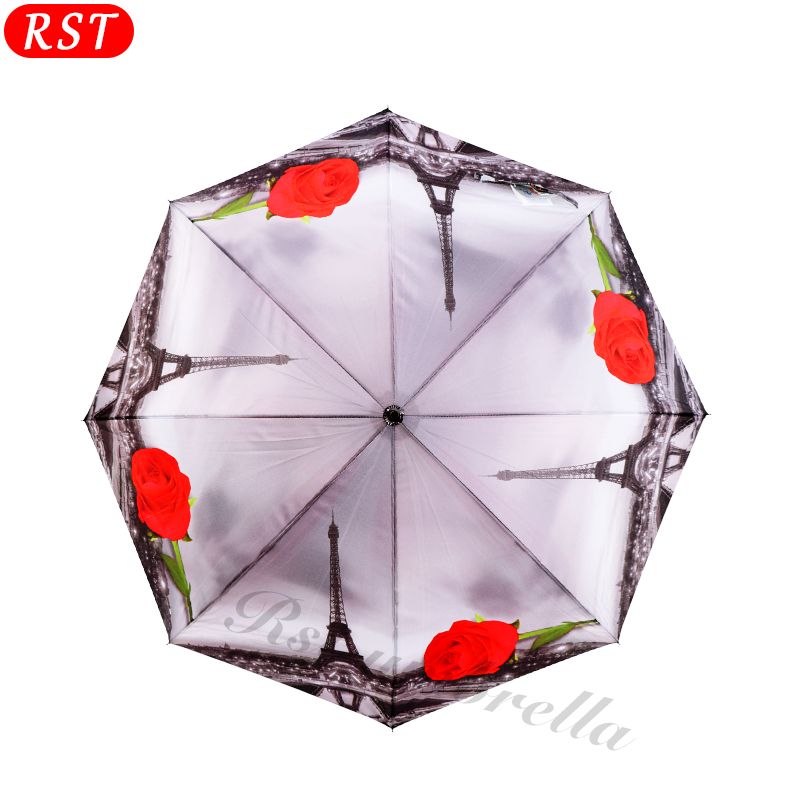 RST rubber handle 8k rain and sun straight umbrella high quality coupl