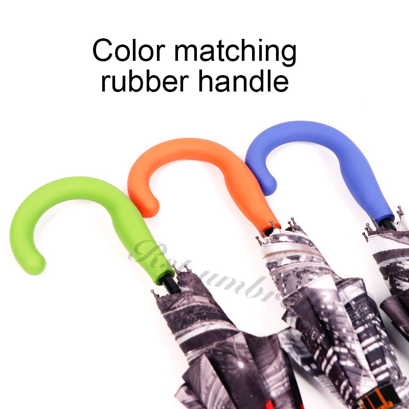 RST rubber handle 8k rain and sun straight umbrella high quality coupl