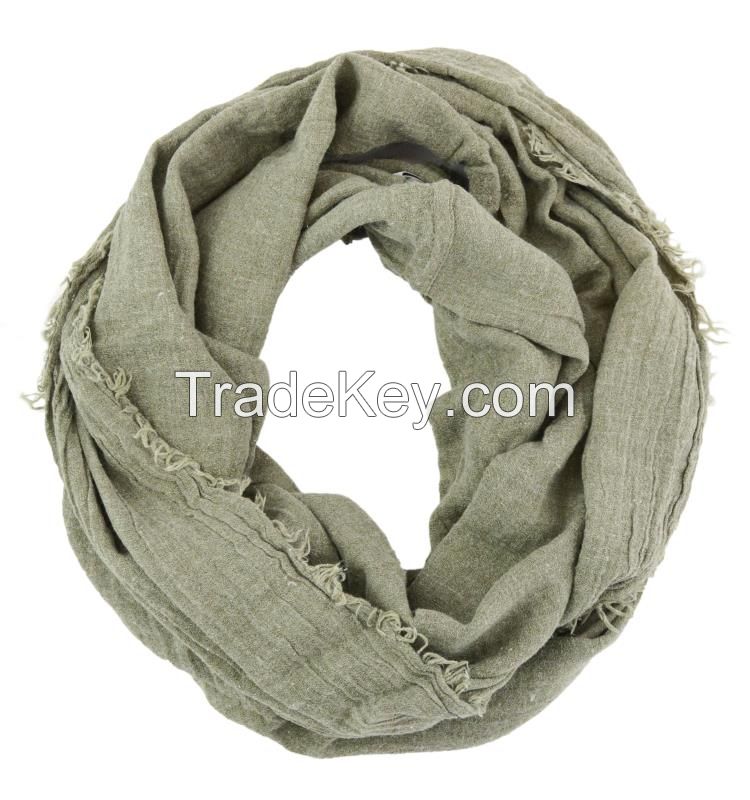 Soft Solid Color Cable Circle Infinity Loop Scarf Wholesale