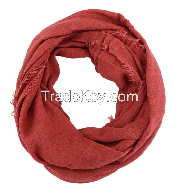 Soft Solid Color Cable Circle Infinity Loop Scarf Wholesale