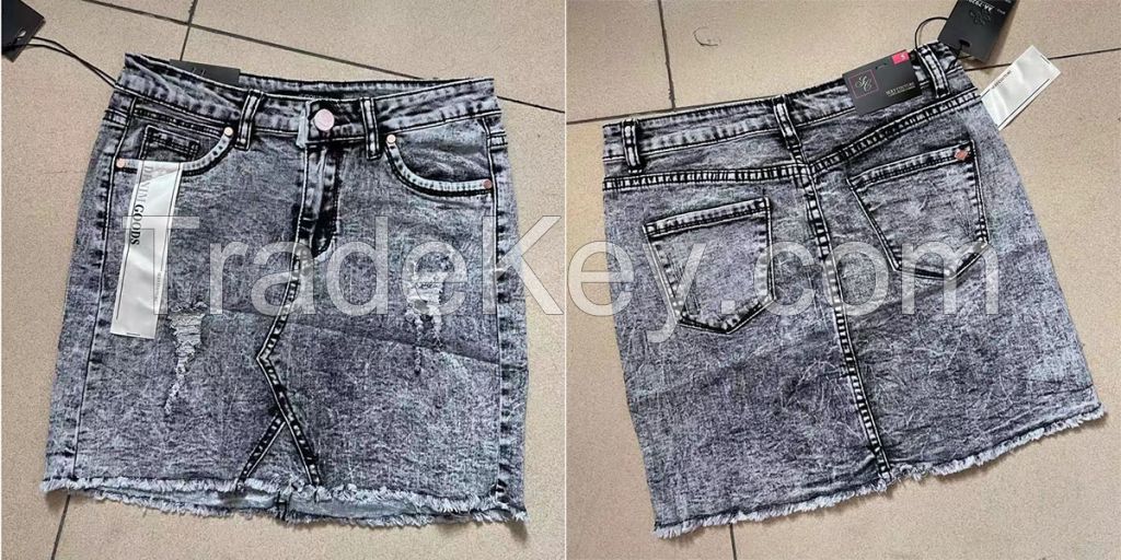 Womens Skinny Denim Shorts