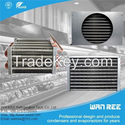 low price 9.52mm copper tube and fin condensers for refrigerator