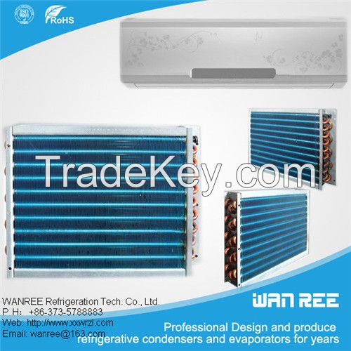 low price 9.52mm copper tube and fin condensers for refrigerator