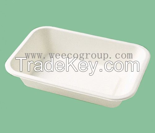 Biodegradable Sugarcane Bagasse Tray