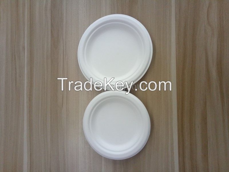 Environmentally bagasse Pulp Disposable plate