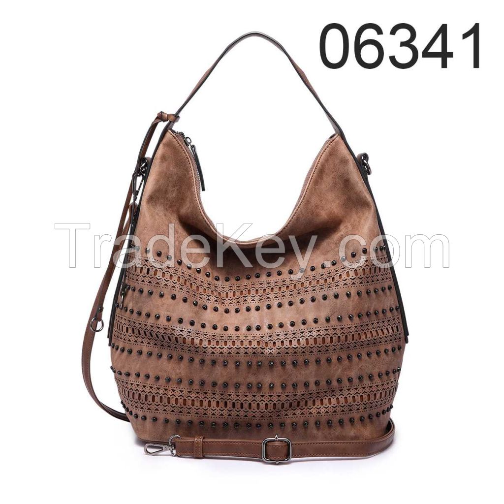 China Supplier 2017 fashion cheap designer PU leather hobo bag women hand bags wholesale handbags China for lady