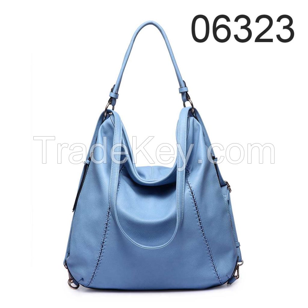 Blue stylish hobo pu leather bag-06323