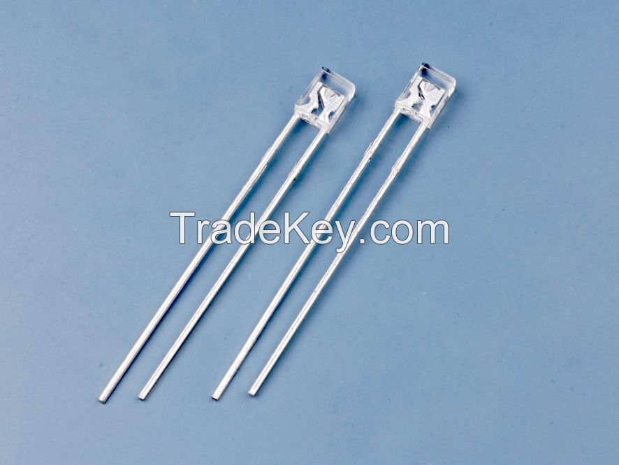 Dip 2x3x4mm White Rectangular LED/Square LED Diodes Through Hole