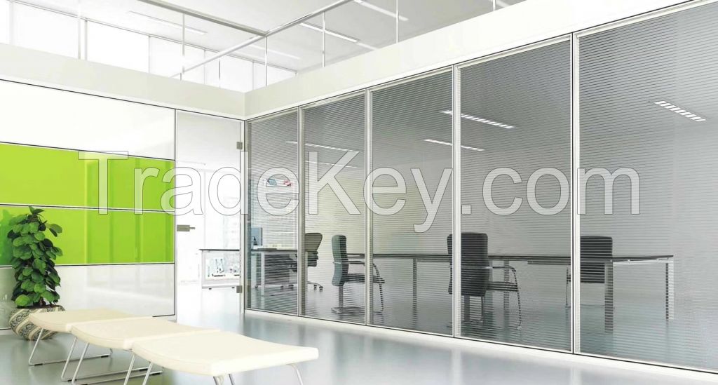 glass partition for office wall design 