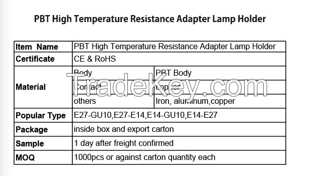 E27-GU10 Lamp Socket Adapter, E27 Socket Adapter, Light Socket