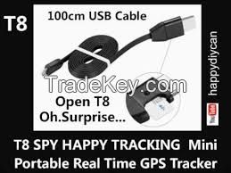 Real Time Cable Gps Tracker + Gsm Bug(voice recording) + Fast Charging Cable