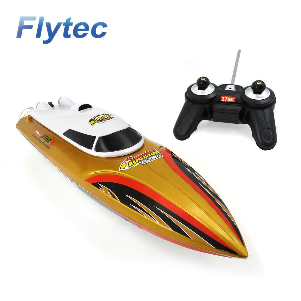 Flytec HQ5010 15KM/H Gold RC Boat Speed Boats Remote Control Toy