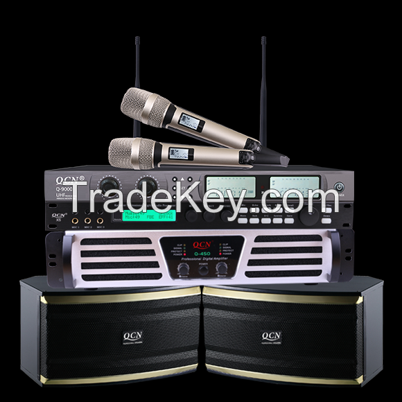 Customized QCN brand karaoke set home theater karaoke professional audio system