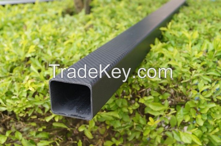  High strength gloss and twill 3k carbon fiber square tube