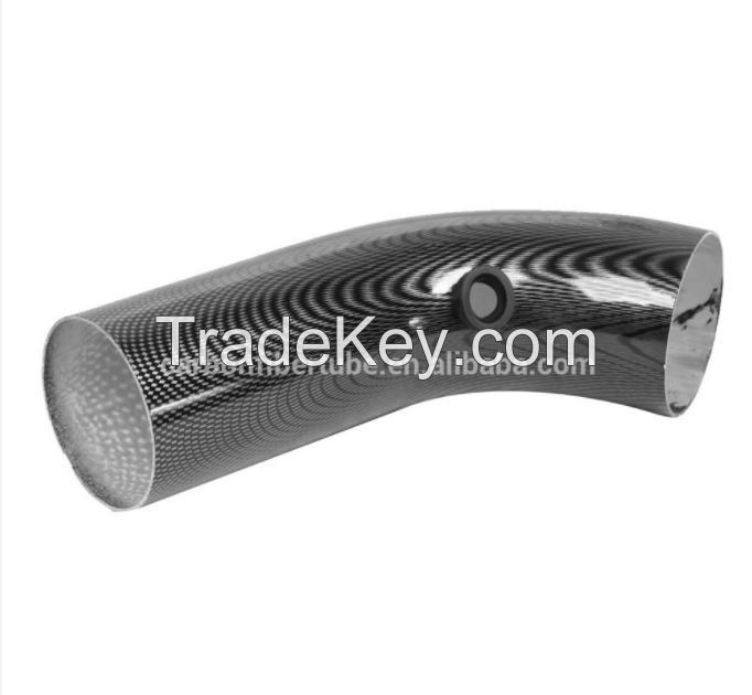 Carbon fiber bent tube/bent pipe angle 45 degree, 90 degree,120 degree