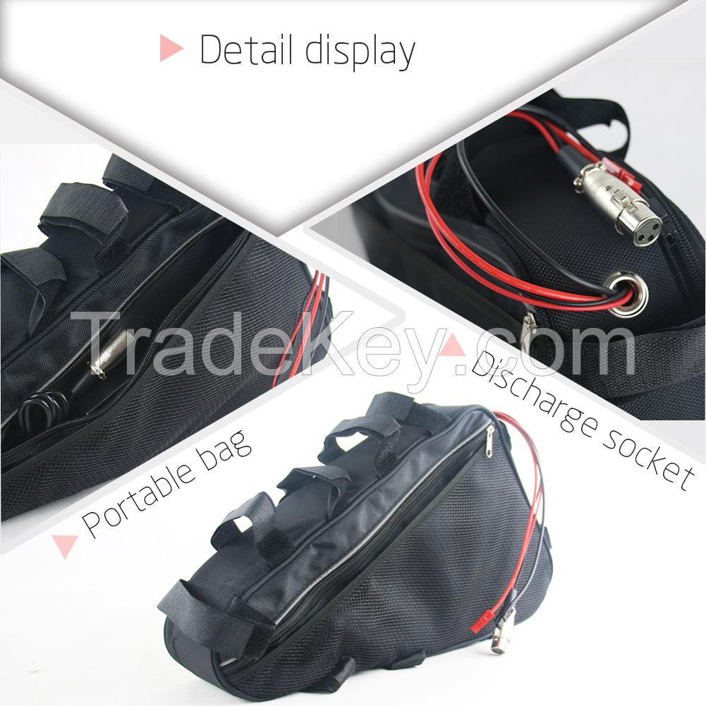 36V 48V triangle bag electric bike lithium ion battery