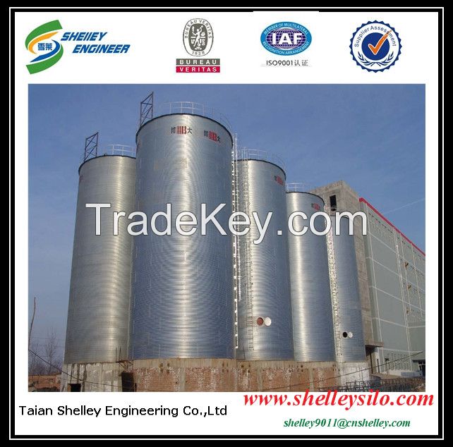 5000t flat bottom steel silo for grain storage