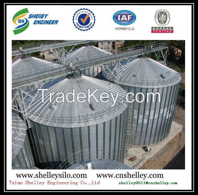 5000t flat bottom steel silo for grain storage