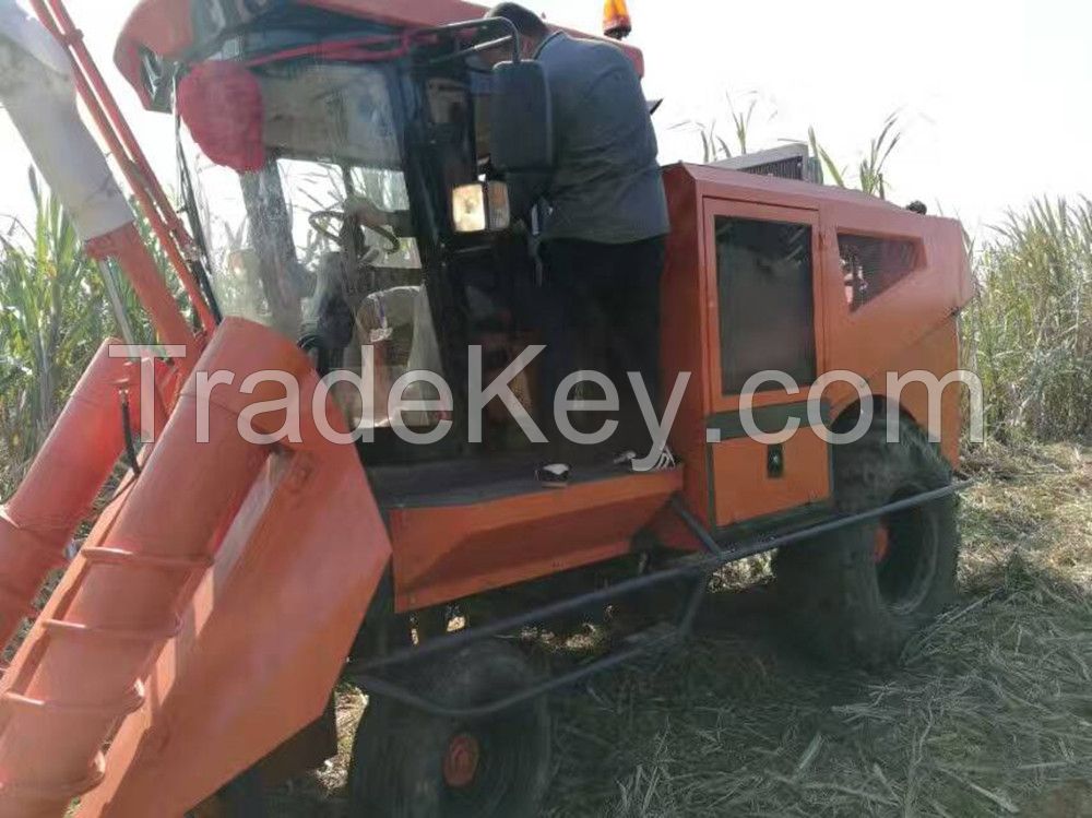 Sugarcane combine harvester/sugar cane whole stalk machine/harvest sugarcane combine machine