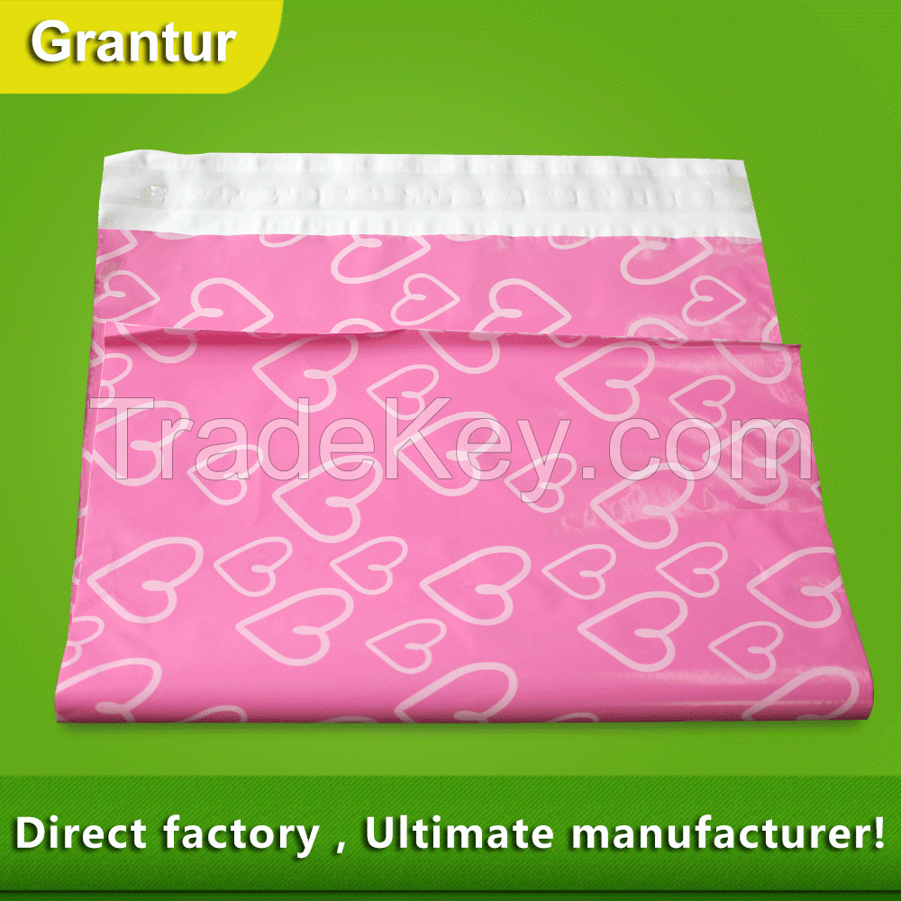 White Flat poly mailer plastic apparel shipping bags