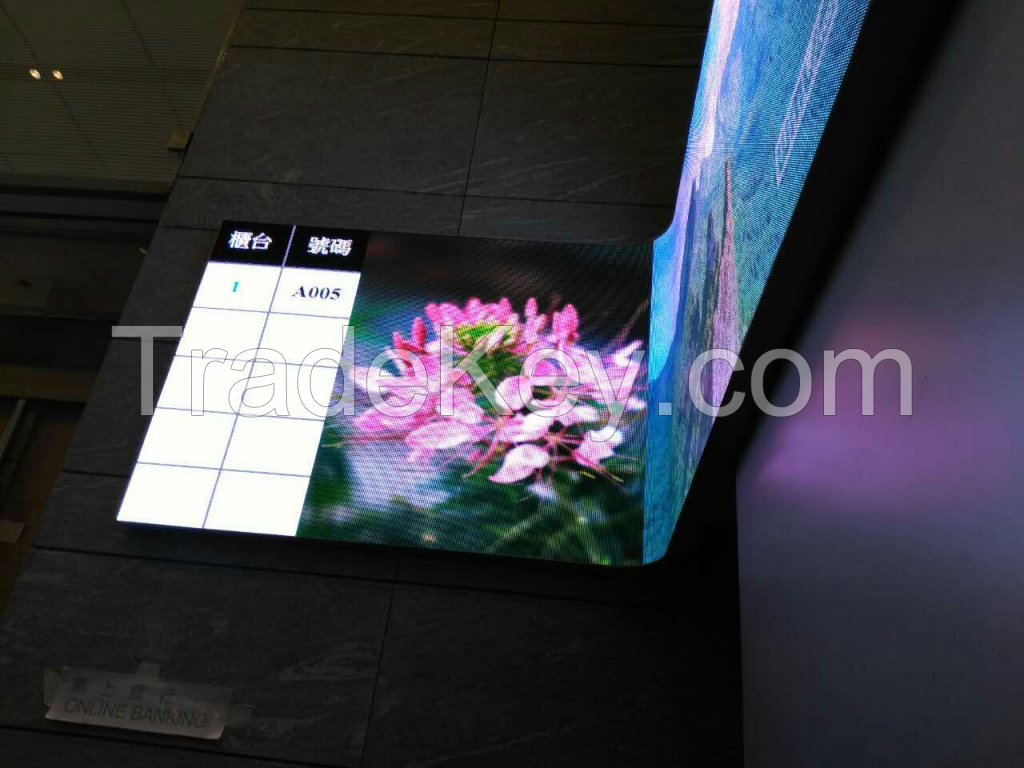 P4 factory indoor soft module creative flexible led screen