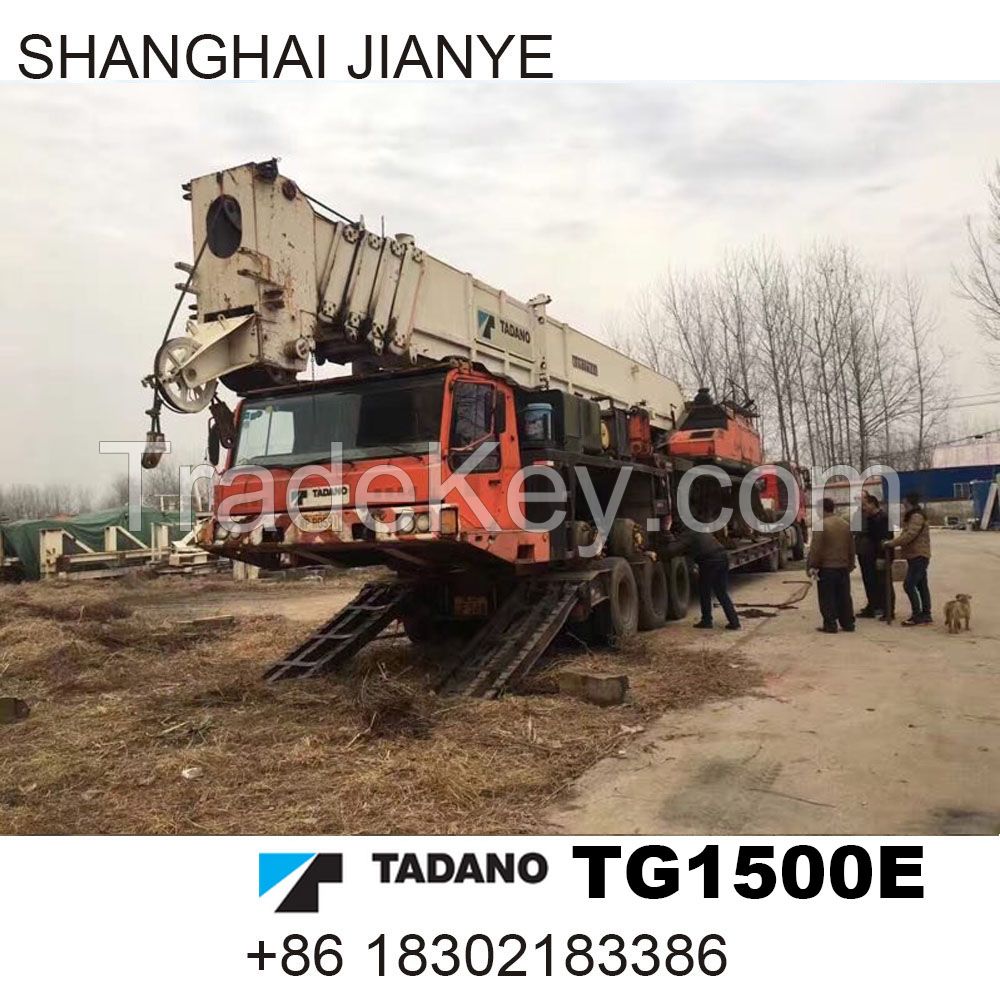 used  tadano 150ton TG1500E original japan truck crane