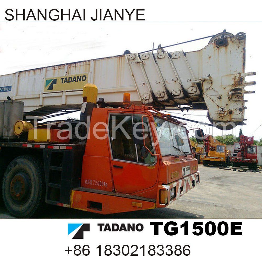 used  tadano 150ton TG1500E original japan truck crane