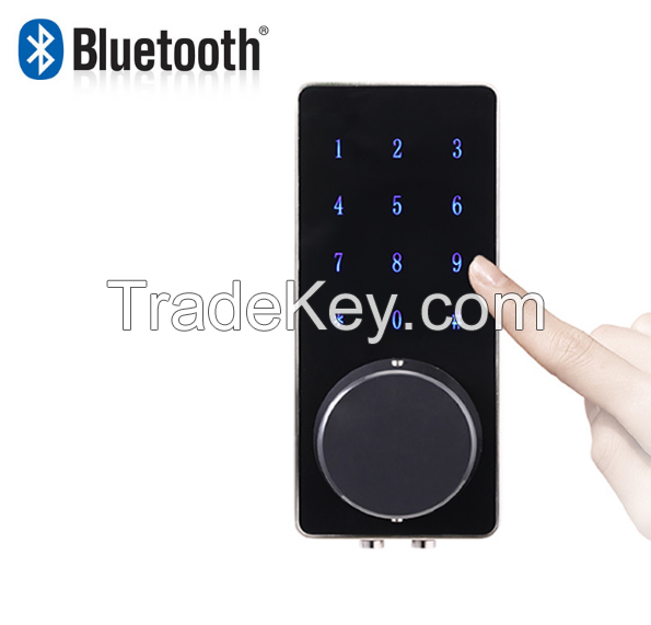 Smartphone Bluetooth Door Lock APP Combination, Code Touch Screen Keypad Password Smart Electronic Lock 