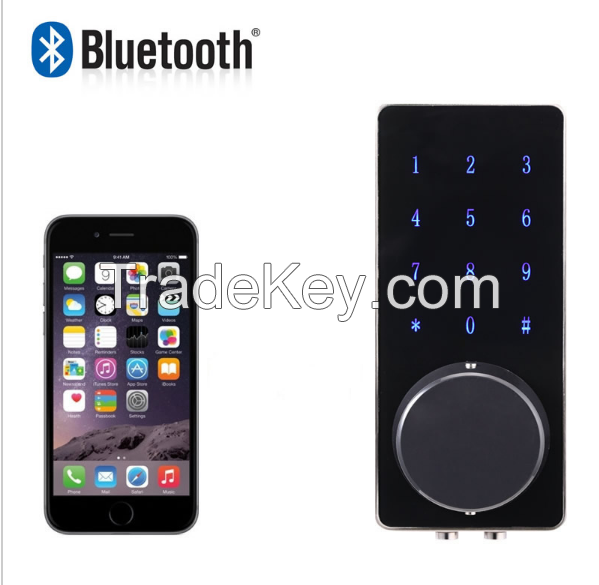 Smartphone Bluetooth Door Lock APP Combination, Code Touch Screen Keypad Password Smart Electronic Lock 