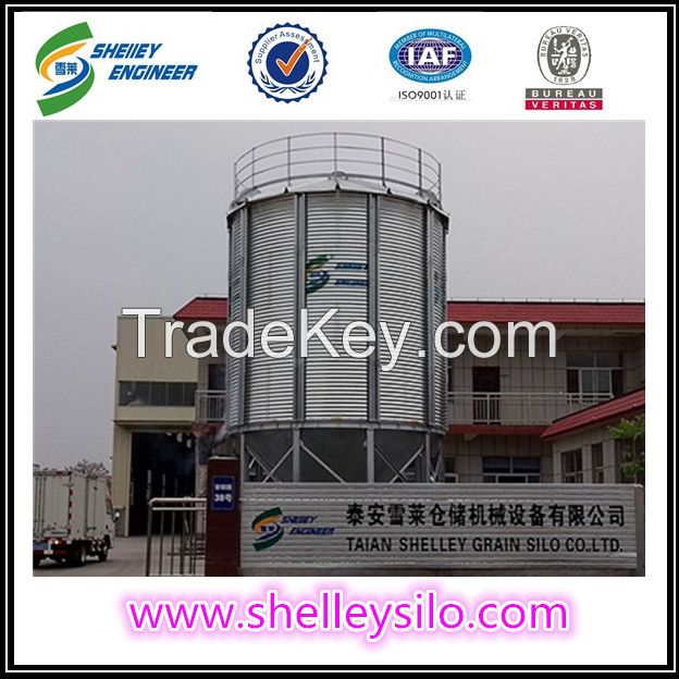 Hopper bottom steel grain storage silos