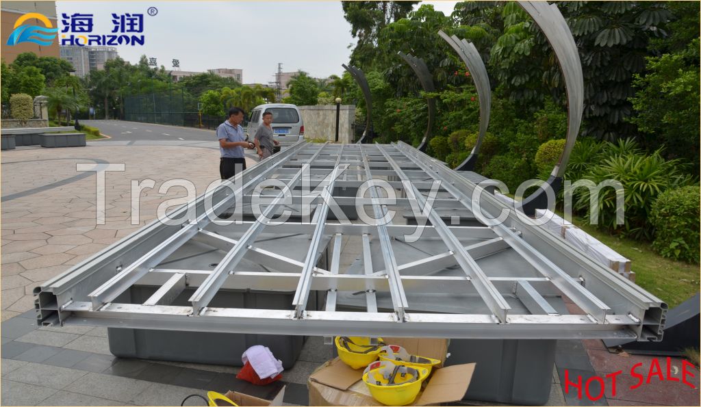 High Quality Aluminum Alloy Gangway Pontoon, marina poontoon